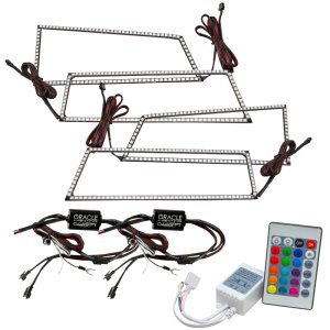 Chevrolet Silverado Headlight Halo Kit - ORACLE Lighting - ColorSHIFT w/ Simple Controller - ColorSHIFT - `03-`06